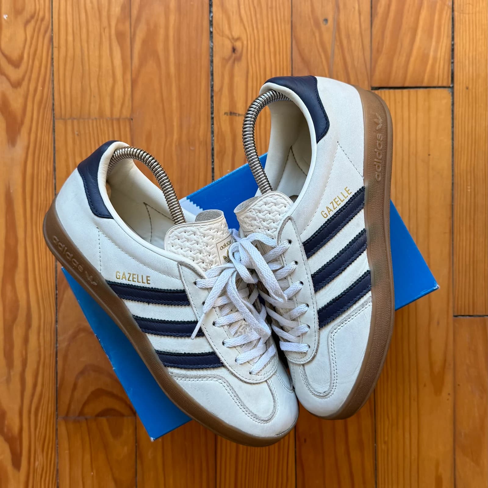 Adidas Originals Gazelle Indoor - Cream / Navy