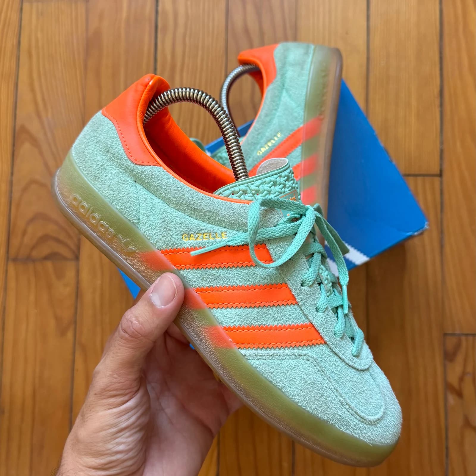 Adidas Originals Gazelle Indoor - Mint Rush / Solar Orange