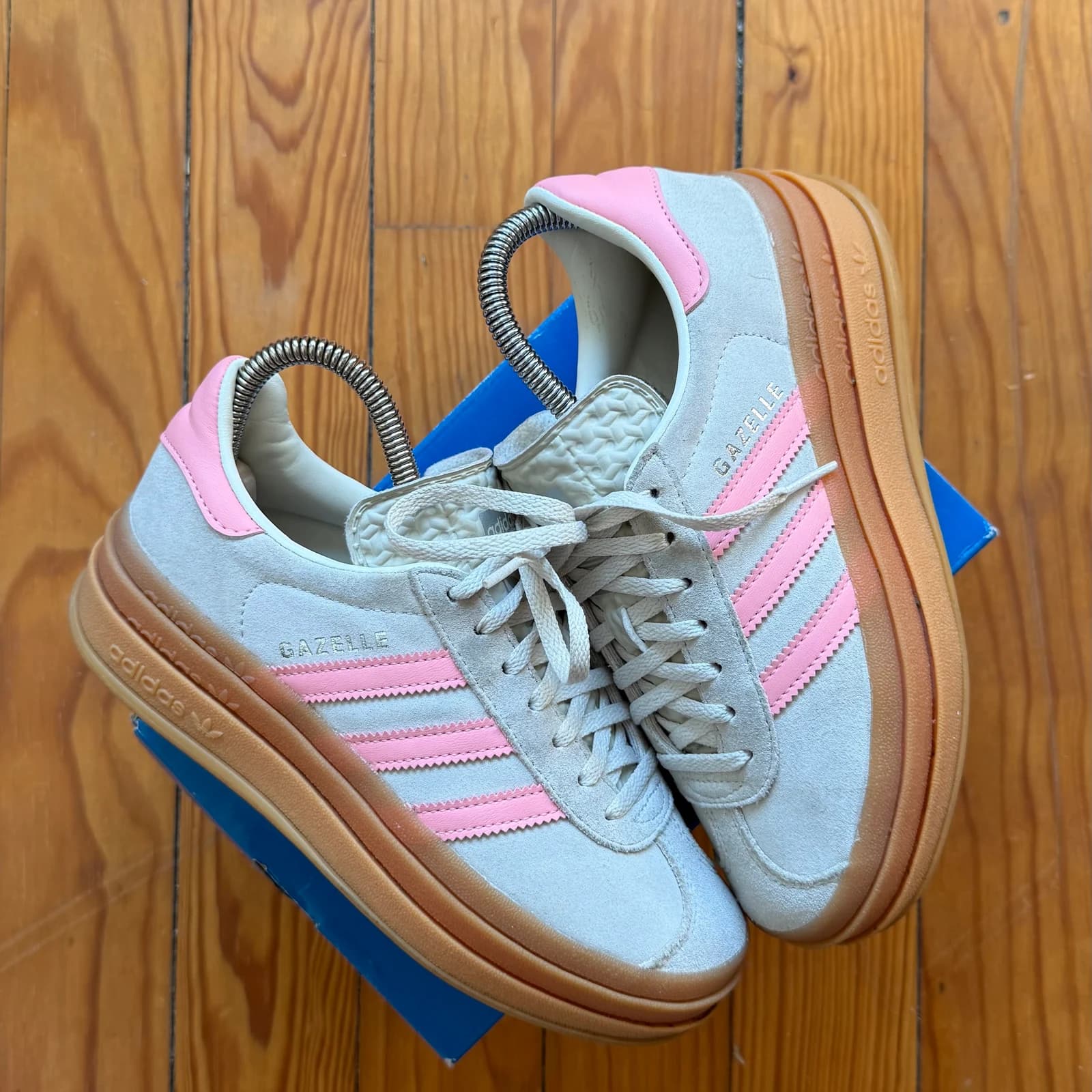 Adidas Originals Gazelle Bold - Cream / Pink