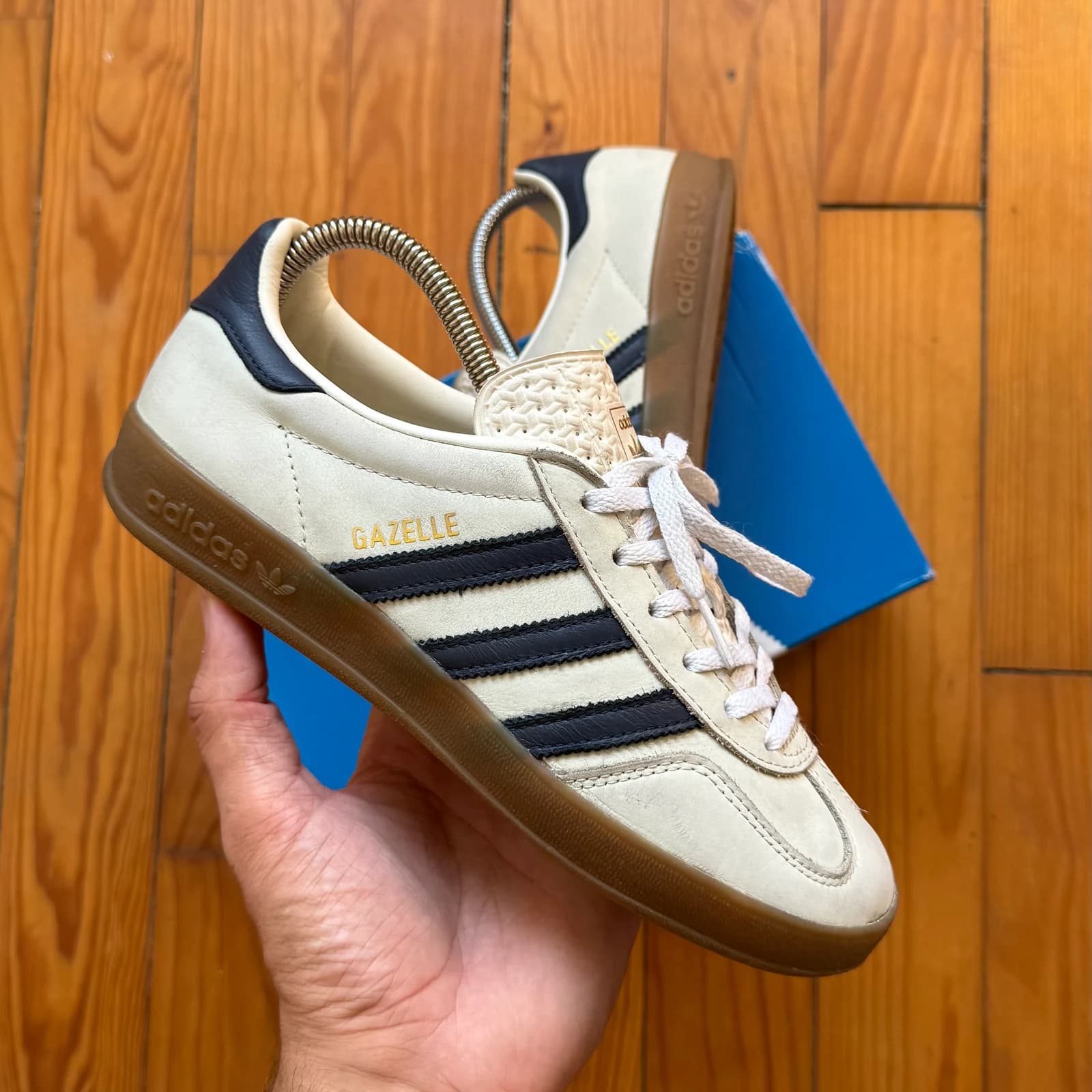 Adidas Originals Gazelle Indoor - Cream / Navy