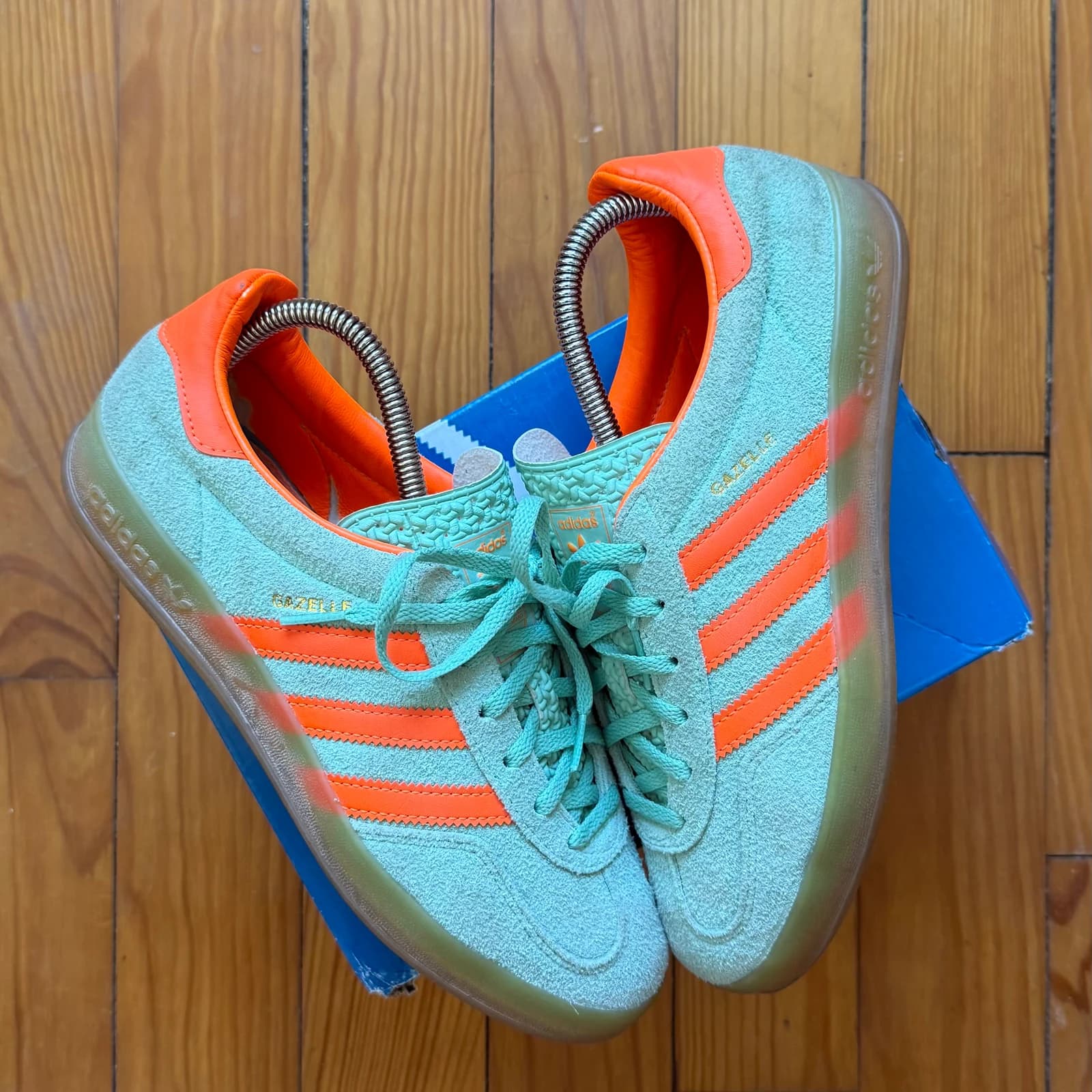 Adidas Originals Gazelle Indoor - Mint Rush / Solar Orange